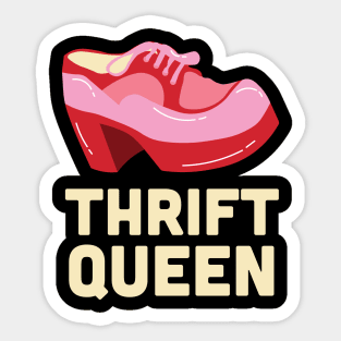 Retro Shoes Thrift Queen Sticker